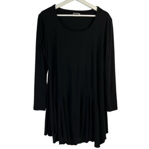 Sympli The Best Sz 14 Tunic Top Dress Black Asymmetrical Hem Long Sleeve Canada